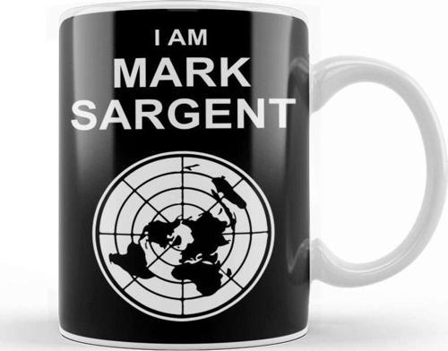 I Am Mark Sargent Flat Earther Kupa Bardak Porselen