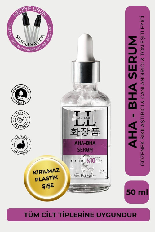 AHA-BHA Serum Cilt Yenileyici & Yoğun Gözenek Sıkılaştırıcı - 50 Ml
