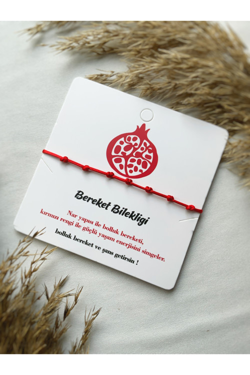 Bereket bilekliği 7 Düğüm Nar Tanesi bileklik