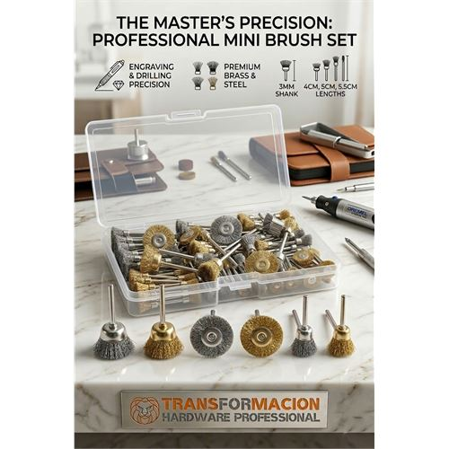 ieg™ Masterworks 60 Parça Gravür Tel Fırça Seti | 3mm Şaft Pirinç & Çelik 723012