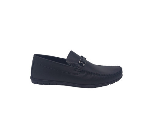 Modesa 300 Erkek Siyah Tokalı Hakiki Deri Loafer Ayakkabı 39 45 46