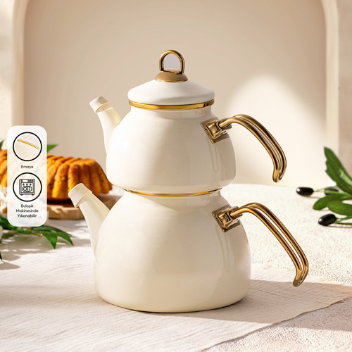 Retro Emaye Çaydanlık Takımı 1.1 lt - 2.3 lt