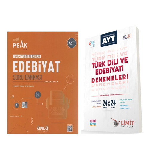 Ünlü Yayıncılık AYT Edebiyat Best Peak Soru ve Limit Türk Dili Edebiyatı Deneme Seti 2 Kitap