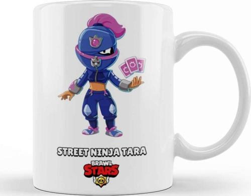 Brawl Stars Street Nınja Tara Kupa Bardak Porselen