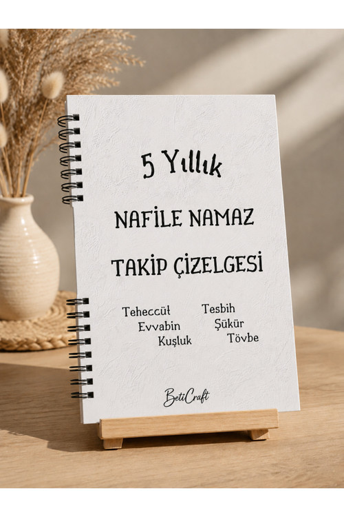 5 Yıllık Nafile Namaz Takip Çizelgesi