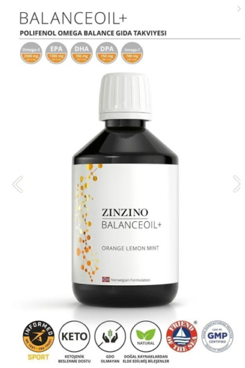Balance Oil+ Yağ 300 ml, Omega3, Portakal Limon Nane, 1 Adet ( 11/2026)