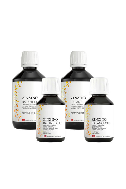 Balance Oil Premier Kit (2 adet 300 ml+2 adet 100 ml+Ölçek Kabı) Omega3, Vitamin D, Portakal Limon