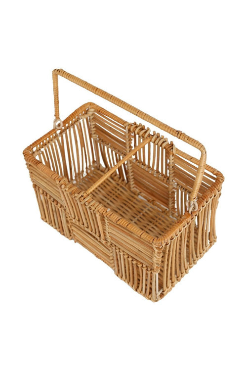 Sepet,rattan,saplı,şişelik, Havluluk,2 Bölmeli Katlanır , 25*14cm.