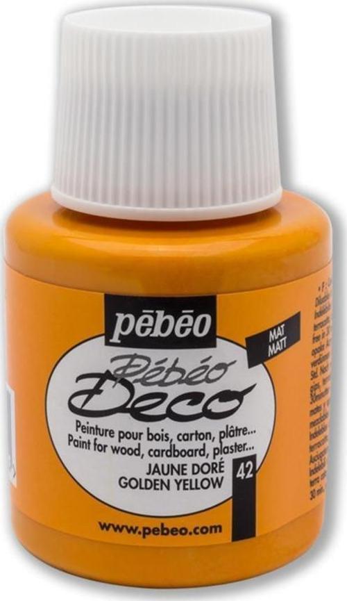 Deco Mat Ahşap Boyası 110ML Şişe Altın Sarısı