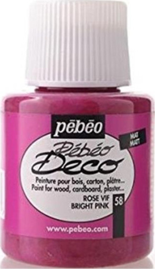 Deco Mat Ahşap Boyası 110ML Şişe Parlak Pembe