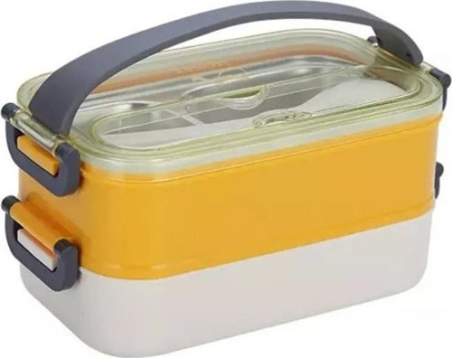 Çelik Lunch Box 1400 Ml VGN-462 - KREM/SARI