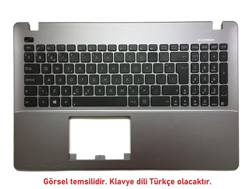 Asus K550LDV Klavye Kasa Silver