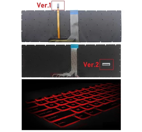 MSI GE75 Raider 9SF-405XTR Klavye V2 Işıklı (RGB) Kırmızı Tuş