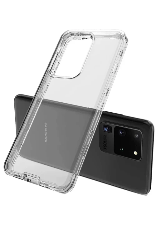 Galaxy S20 Kılıf Lüx Şeffaf Silikon