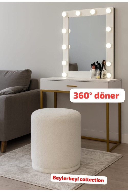Makyaj Pufu,Berjer, Eliza 360 Derece Döner Makyaj Yapma Rahatlığı Sunar Krem Rengidir.