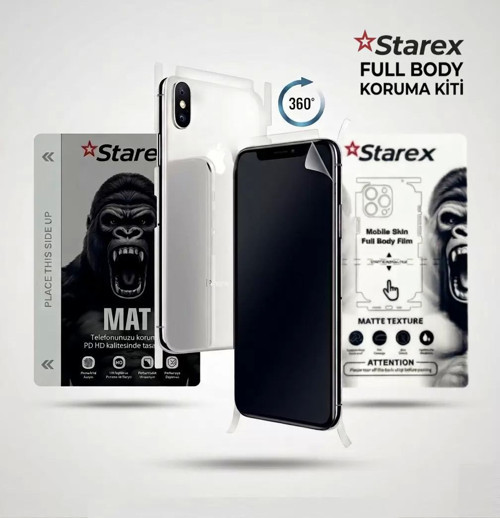 Xiaomi Mi Max 3 Uyumlu Nano Ekran Koruyucu Matte Hayalet - Full Arka Kaplama 360 Koruma Starex