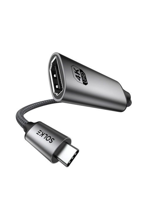 USB-C to HDMI Adaptör 0.2 Metre 4K 60Hz Type-C to HDMI Çevirici Dönüştürücü Kablo Thunderbolt 3/4 Macbook Uyumlu