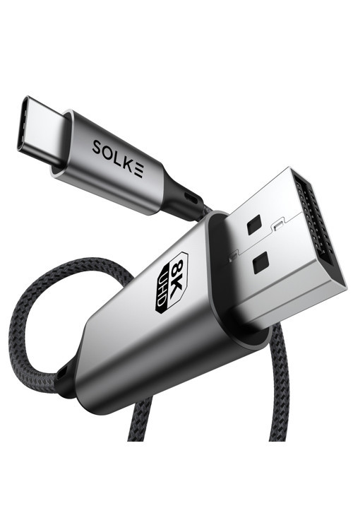 USB-C to DisplayPort 1.4 Kablo 2 Metre - 8K 60Hz / 4K 144Hz Destekli Type C to DP