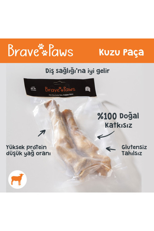 Kurutulmuş Kuzu Ayak %100 Doğal Köpek Ödül Maması 2 Adet