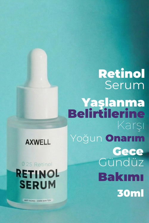 Kırışıklık Karşıtı, Onarıcı Retinol ( A Vitamini) Gece Serumu 30 Ml (0,25% Retinol + Shea Butter)
