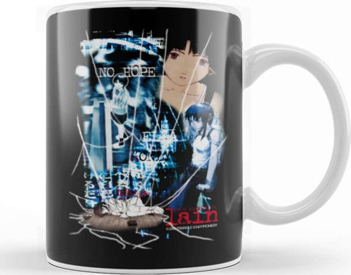 Anime Serial Experiments Lain Kupa Bardak Porselen