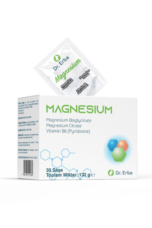 Dr Erba Magnesium ( Magnezyum, B6(Pridoksin) İçeren Takviye Edici Gıda