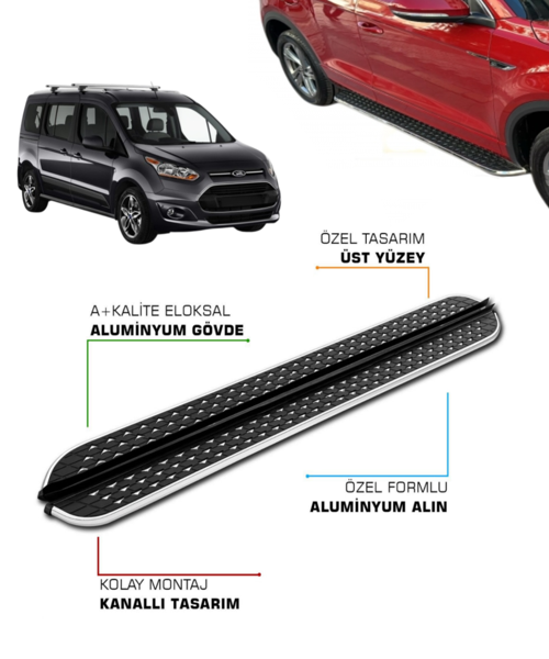 FORD CONNECT UYUMLU 2014 2015 2016 2017 2018 2019 2020 2021 ARACA ÖZEL YAN BASAMAK