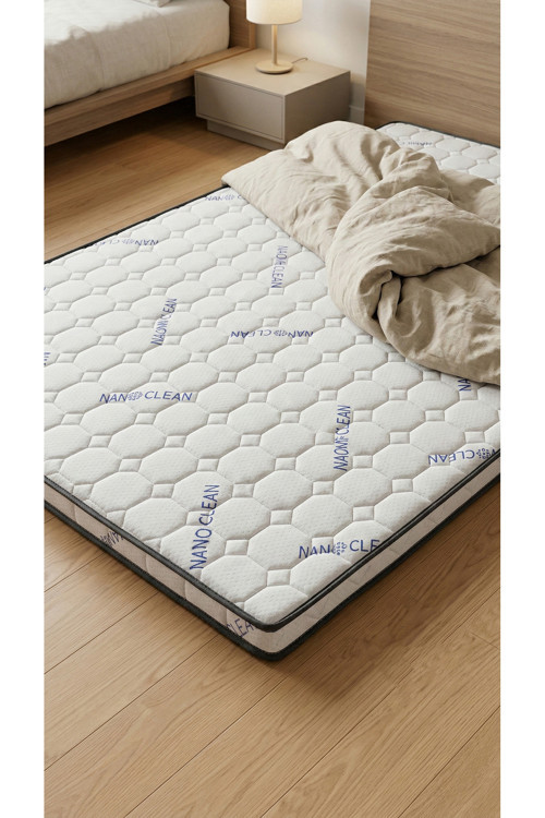 Sünger Şilte 150x200 Yer Yatağı Nano 9 +-1cm Cm Ped Yatak Şiltesi Pedi Topper Mattress