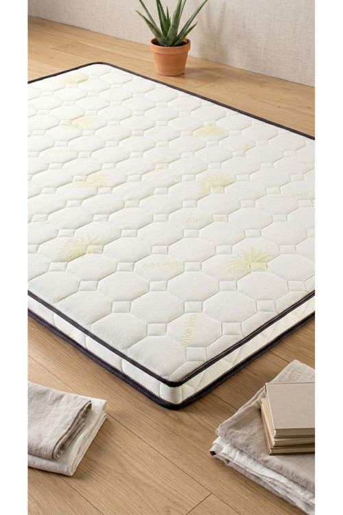 Visco Şilte 90x200 Yer Yatağı Aloe 9 +-1cm Cm Ped Yatak Şiltesi Pedi Topper Mattress