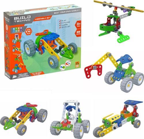 5in1 Build Technic Set, 99 Parça Tak-Sök Roader Block Yapı Seti
