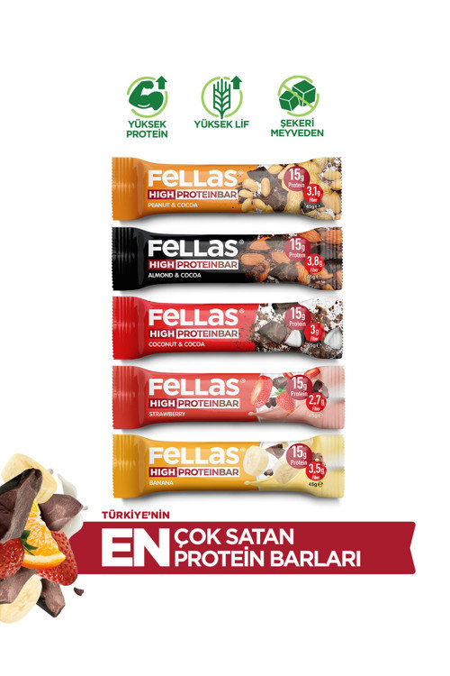 Yüksek Protein Bar 5'li Deneme Paketi