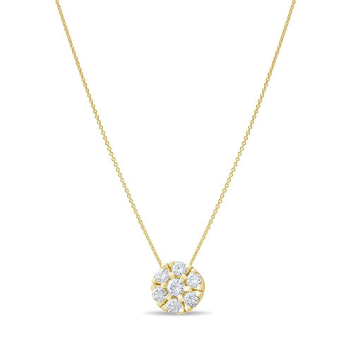 0.27 Karat Pırlanta Kolye, Doğal Pırlanta, Mücevher Sertifikalı, Sarı Altın