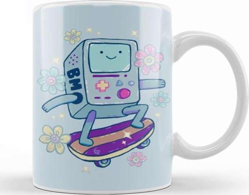 Skateboard Bmo Adventure Time Kupa Bardak Porselen