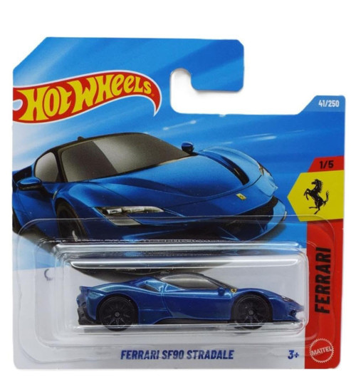 Hot Wheels - Ferrari SF90 Stradale (1/64) Mavi - JJJ12