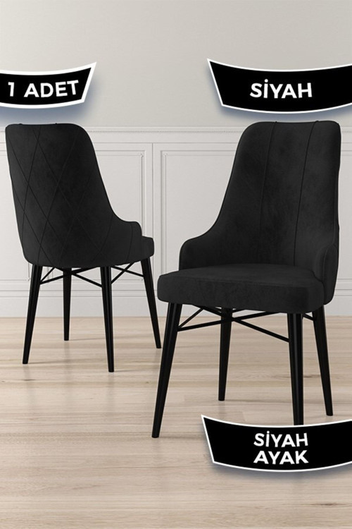 Concept Neta Serisi, 1.Sınıf Babyface Kumaş Sandalye, Siyah Gürgen Ayak, 1 Adet Siyah Sandalye