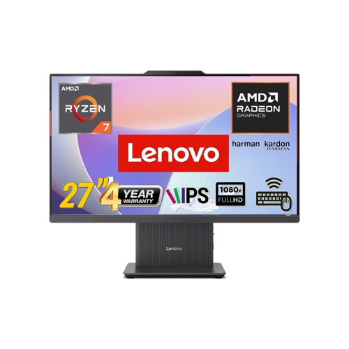 ıdeacentre Aıo 27ARR9 Amd Ryzen 7-7735HS 24GB 1tb SSD Windows 11 Pro 27" Fhd Siyah All In One Bilgisayar Snertech