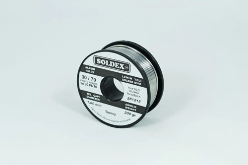 Soldex 30-70 Lehim Teli 200 Gr 1,6 Mm Sn:30 - Pb:70