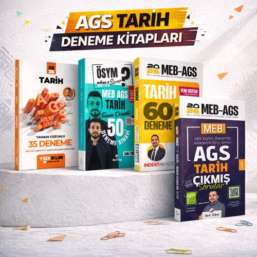 Yediiklim 2026 Meb-Ags Ahenk Tarih 35 Deneme & İndeks Meb Ags Tarih 60 Deneme & Dizgi Meb Ags Tarih 50 Deneme & Meb Ags
