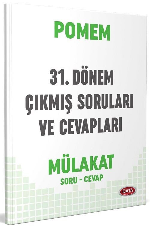 Data POMEM 31. Dönem Mülakat Çıkmış Sorular ve Cevapları Data Yayınları