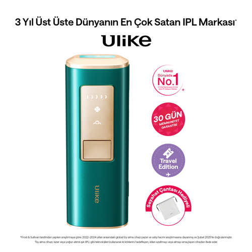 Air 2 Travel ED Safir Buz Soğutma IPL Lazer Epilasyon Aleti, 500.000 Atım, Taşıma Çantalı