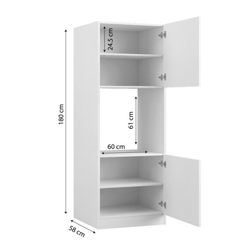 ankastre fırın dolabı bigemdf byz 180*60*56 % 100 mdf mutfak