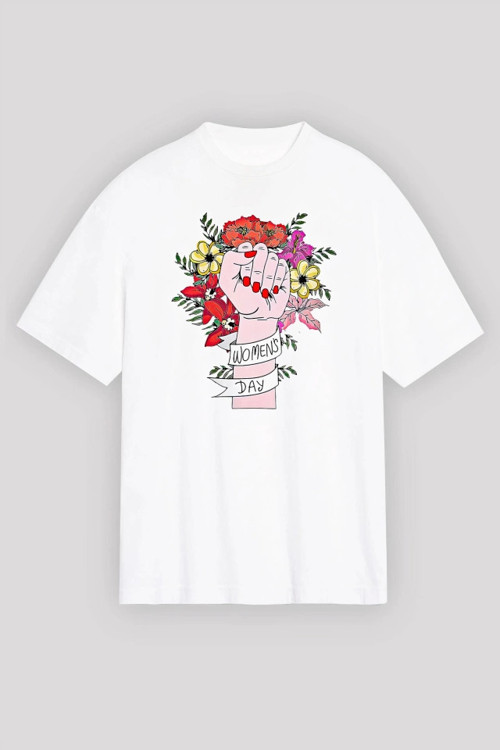8 Mart Dünya Kadınlar Günü İçin Özel Baskılı Tshirt