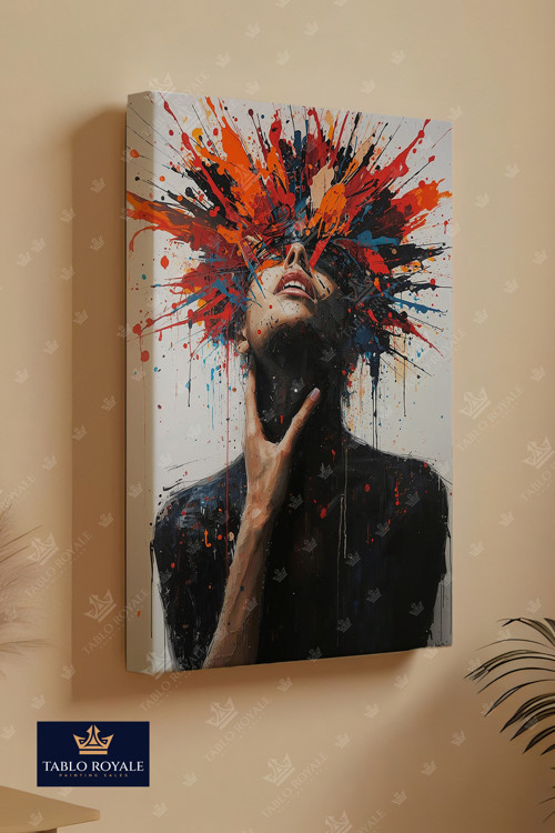 Duyguların Patlama Anı Kanvas Tablo