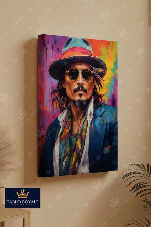 Johnny Depp Kanvas Tablo