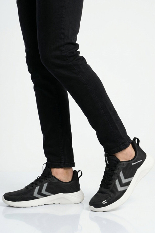 Siyah Fileli Hafif Esnek Unisex Spor Ayakkabı 900897 Hml Solar Performance II