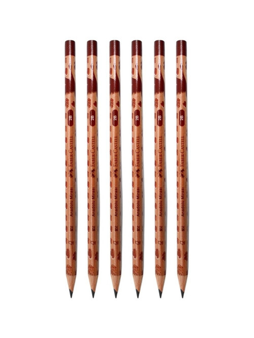 Faber-Castell Anadolu Mirası 2B Kurşun Kalem (6 Lı Paket)