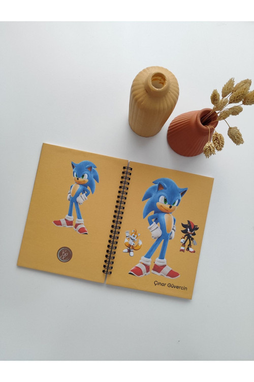 Çizgili defter, Sonic Temalı Spiralli defter
