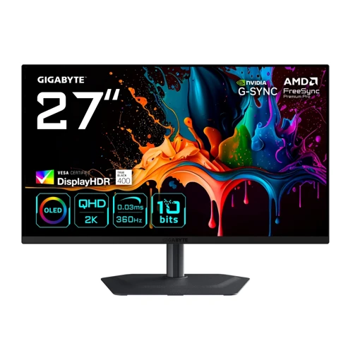 MO27Q3 27 2560x1440 QHD 360Hz 0.03 ms HDMI DP Type-C Vesa Display HDR True Black 400 FreeS