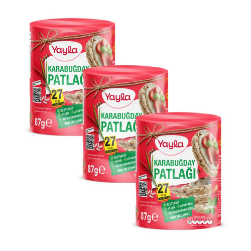 Karabuğday Patlağı 87 g x3