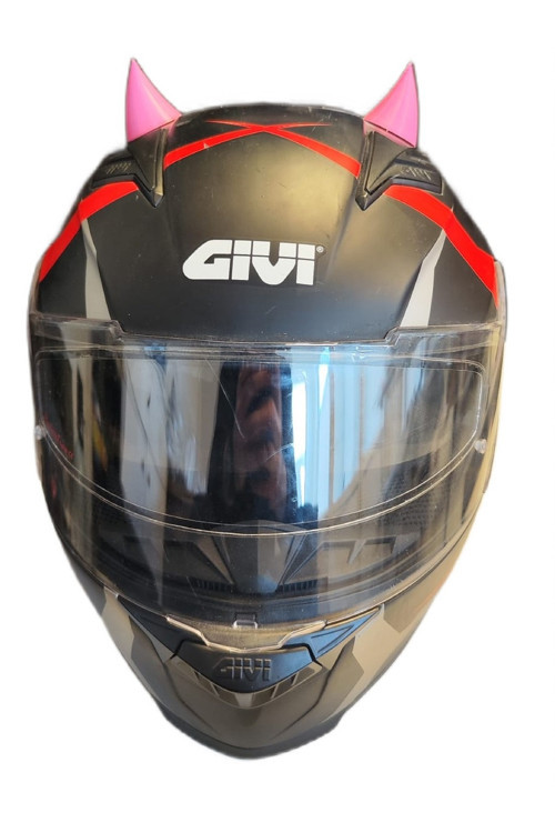 Kask Boynuzu Şeker Pembe sağ sol takım 1 çift